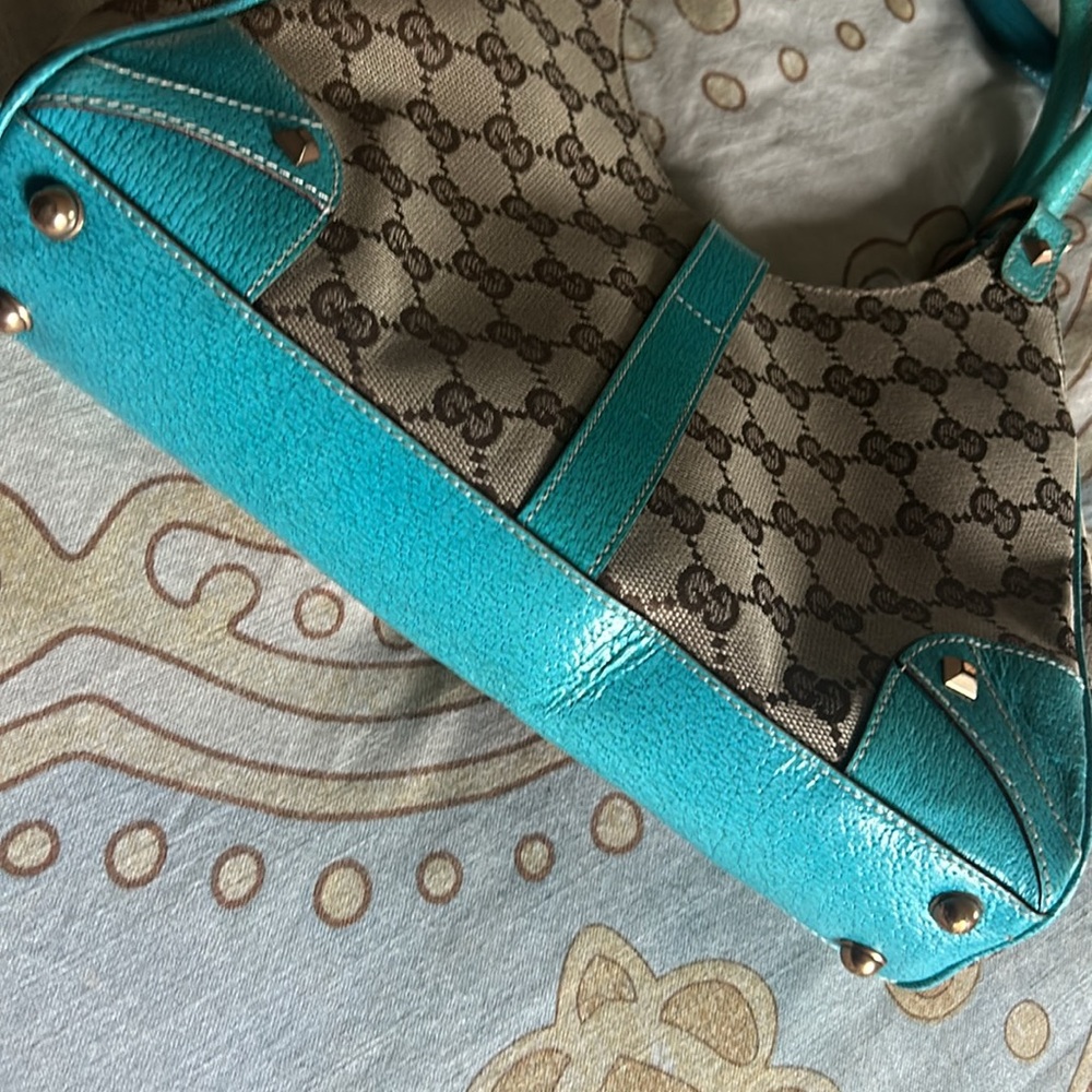 Monogram Jackie O Hobo, 10.25, H 6.26, W 2.75, Base length: 10.25, D 8.25 - Picture 5 of 8